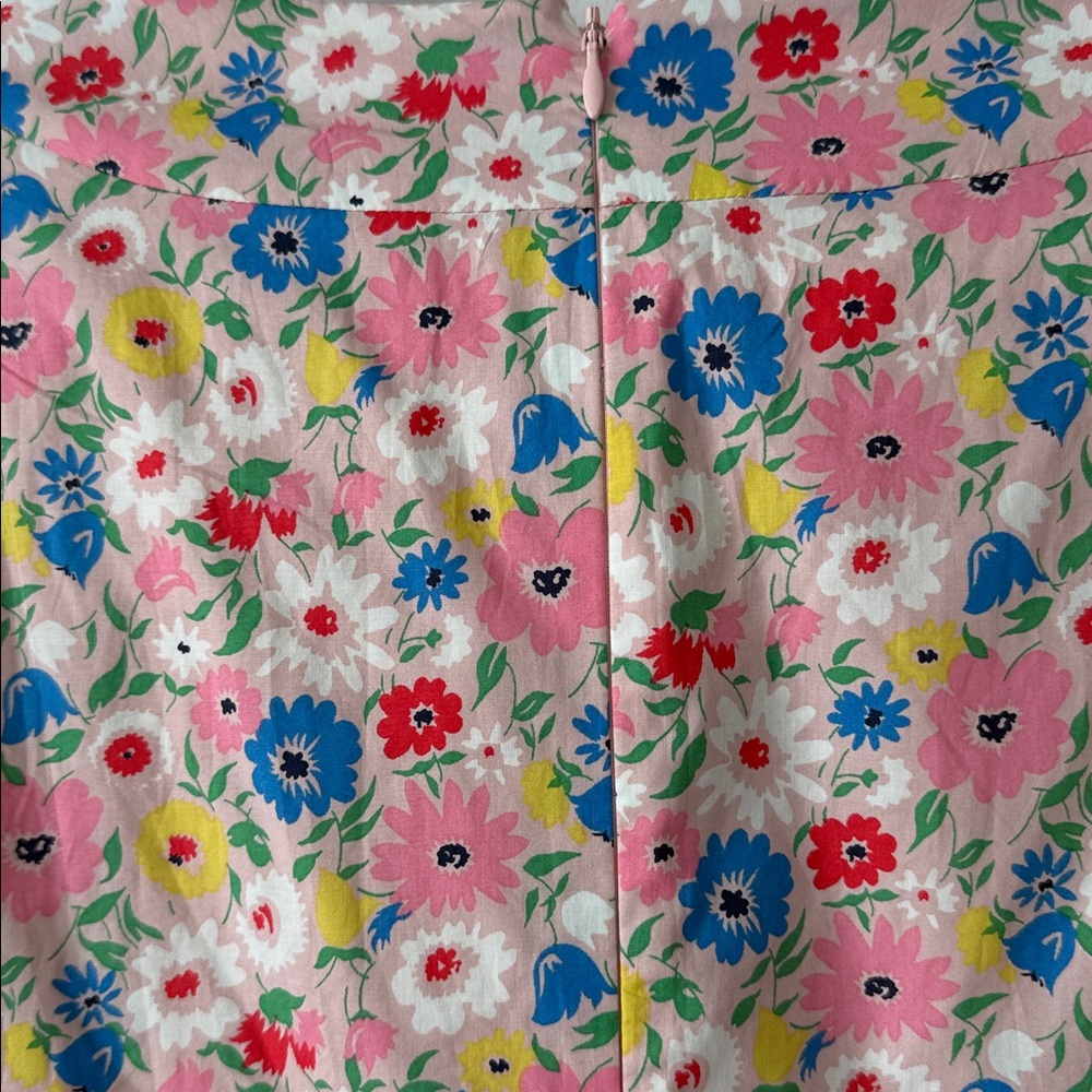 Boden floral V-Neck Casual Dress - Pink Multicolor - Picture 2 of 4